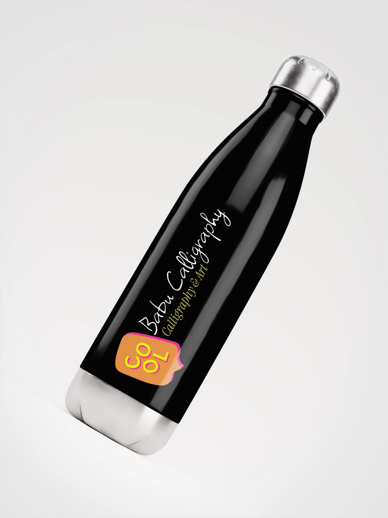 Cool Splash Stainless Steel Water Bottle | calligraphy designed product image (4)