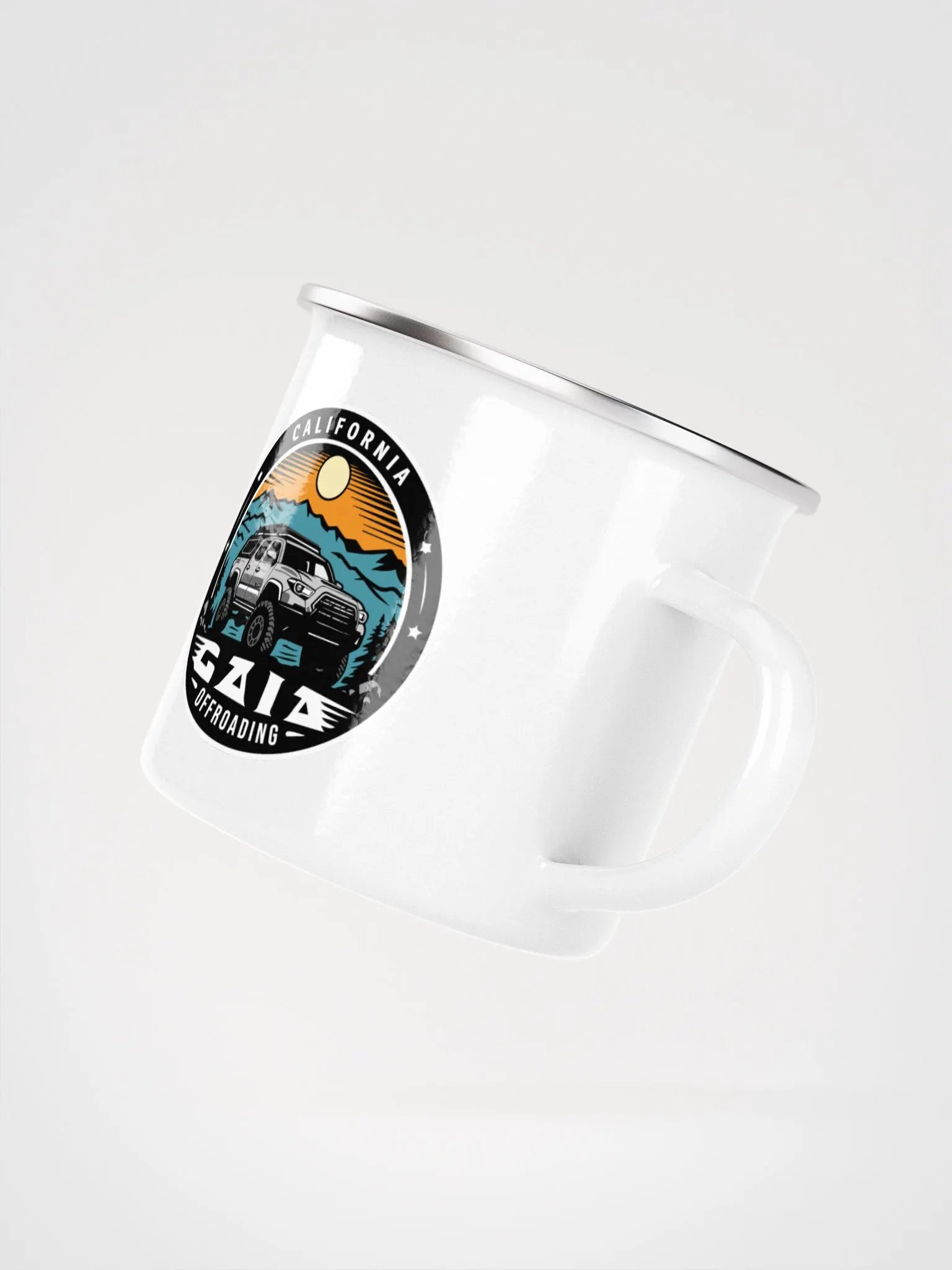 Gaia Off-Road Adventure Enamel Mug 12oz product image (3)
