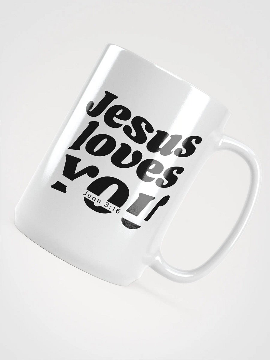 Juan 3:16 Biblical Verse White Glossy Mug product image (4)