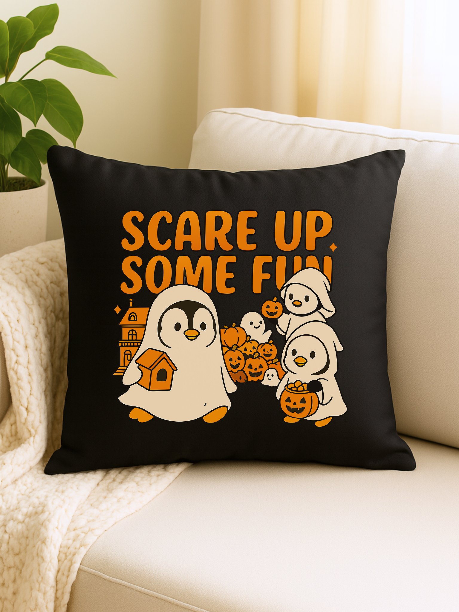 Scare Up Some Fun – Halloween Penguin Digital Print product image (5)