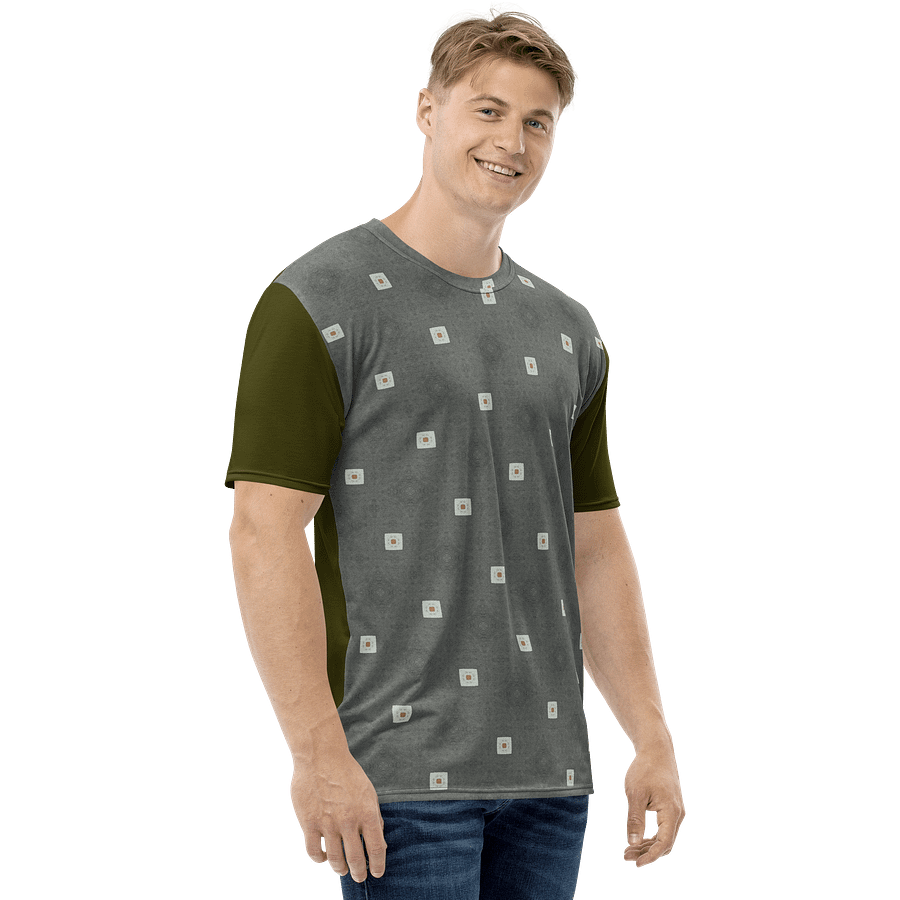 Signal Grid - Verdant Deep Green Edition Men's Tee product image (4)