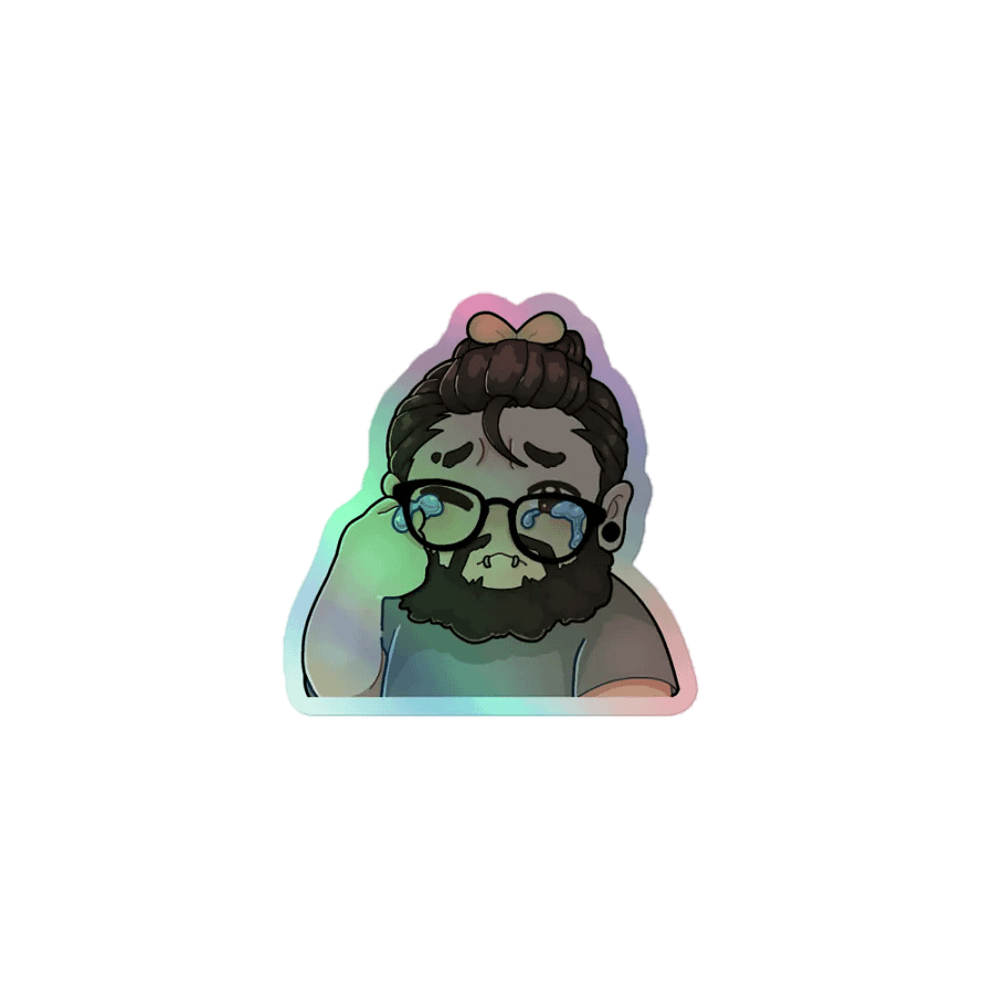 Sad Herb Holo Sticker product image (1)