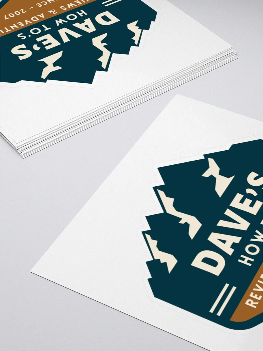 Dave's Mountain Badge Kiss Cut Stickers product image (11)