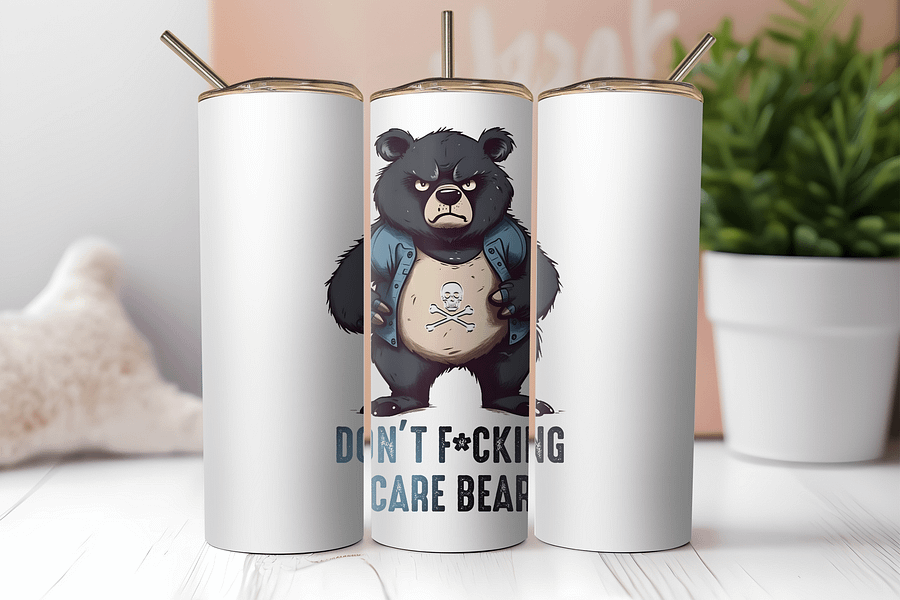 Don't F*cking Care Bear Tumbler: Embrace Your Attitude! product image (2)