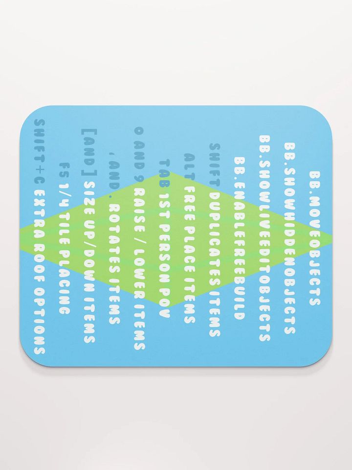 Blue Cheat Sheet Mousepad product image (2)