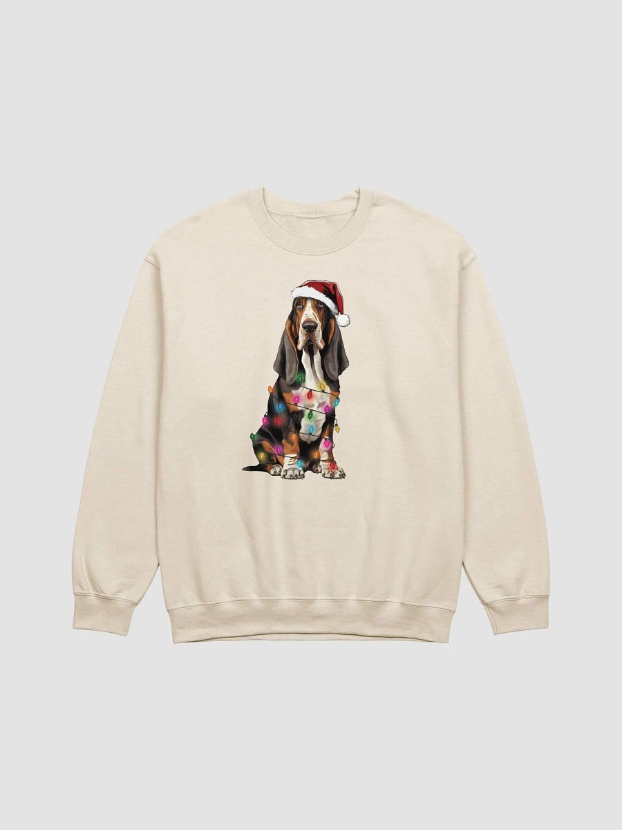 Funny Basset Hound(Tricolor) Christmas Sweatshirt for Basset Hound Paw-rents product image (18)