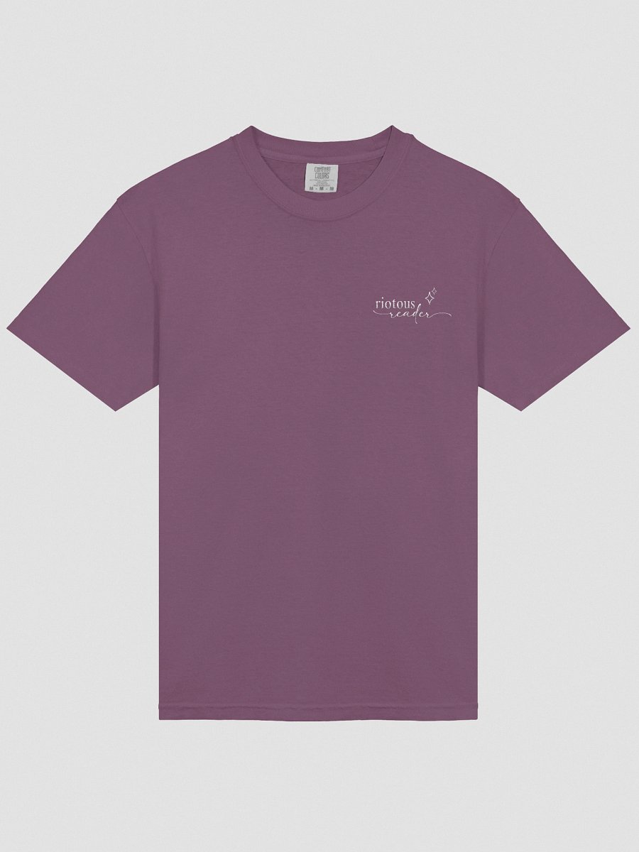 Riotous Reader Embroidered Tee (Dark) product image (28)