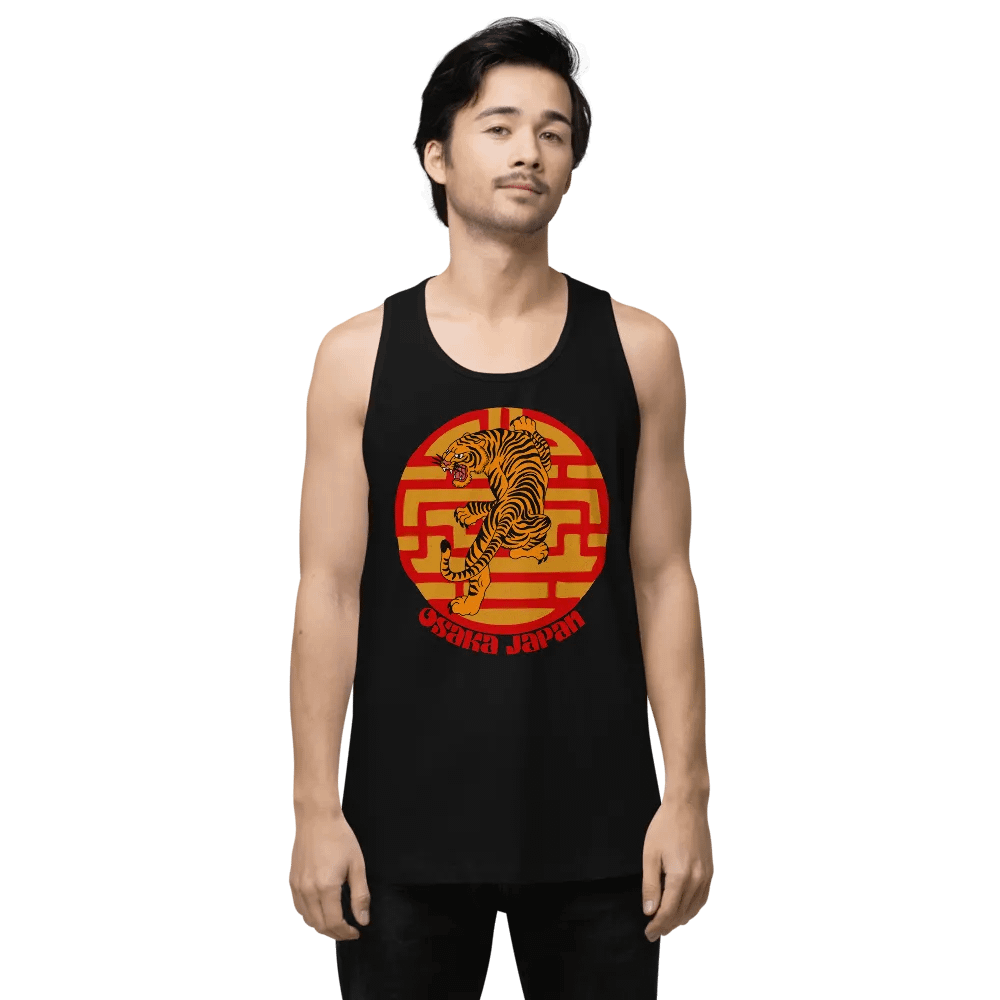 Fierce Tiger Leap Men's Tank Top product image (1)