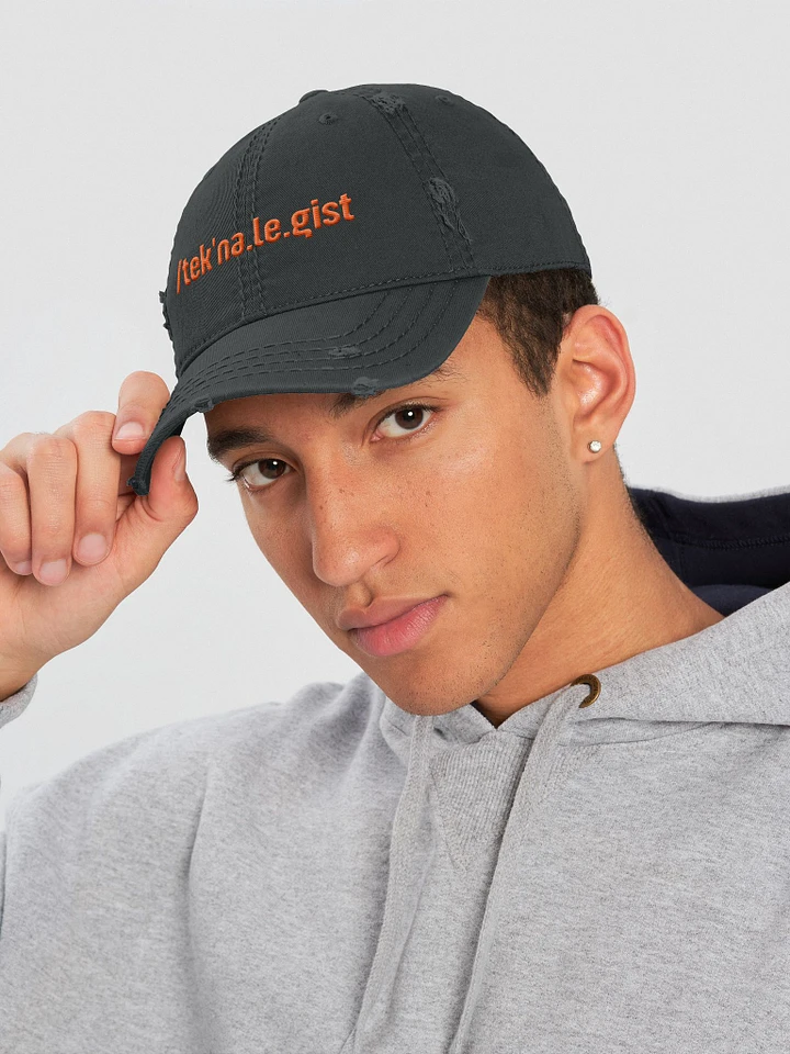 /tek'na.le.gist distressed hat product image (1)