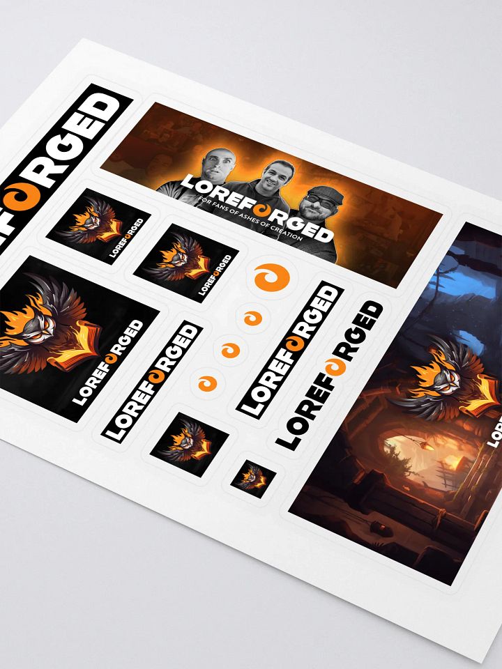 LoreForged Kiss Cut Sticker Sheet product image (2)