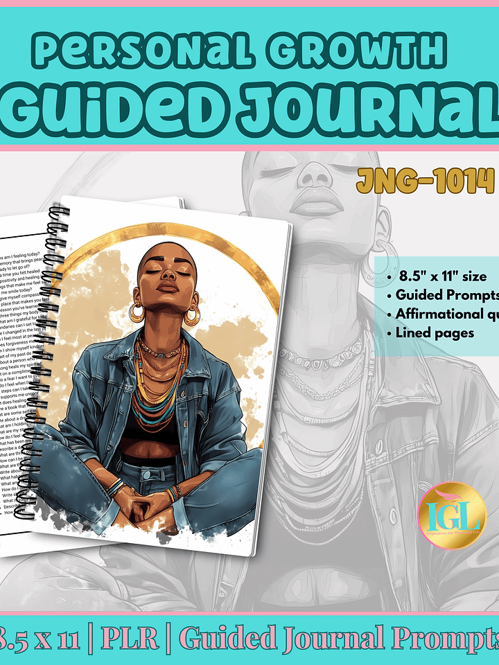 Personal Growth Guided Journal 8.5" x 11" product image (1)