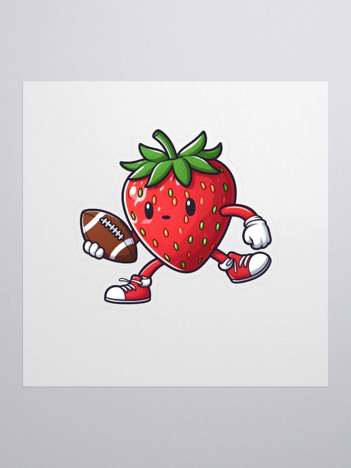 Strawberry Touchdown Kiss Cut Stickers product image (2)