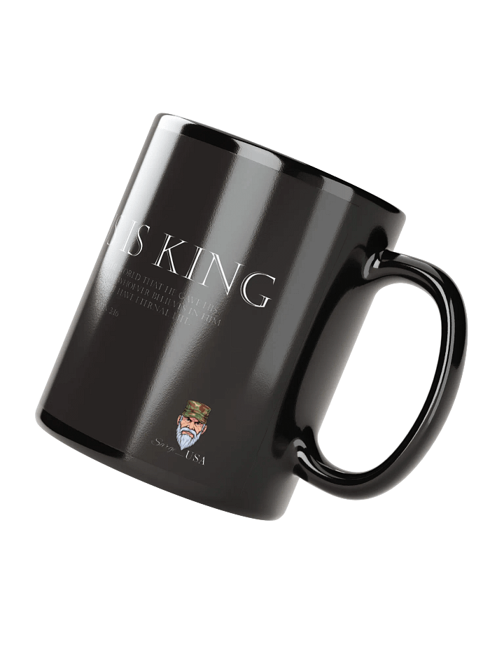 Jesus is King Black Mug product image (3)