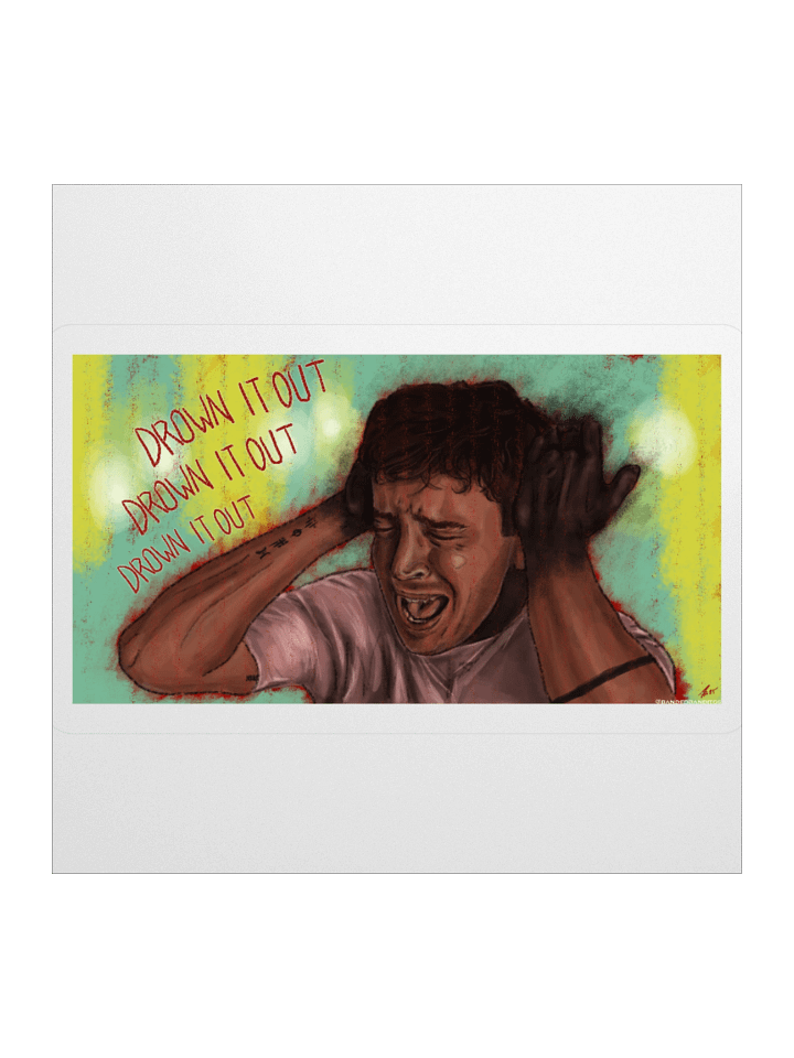 Drown It Out - Tyler Joseph Art Sticker product image (1)