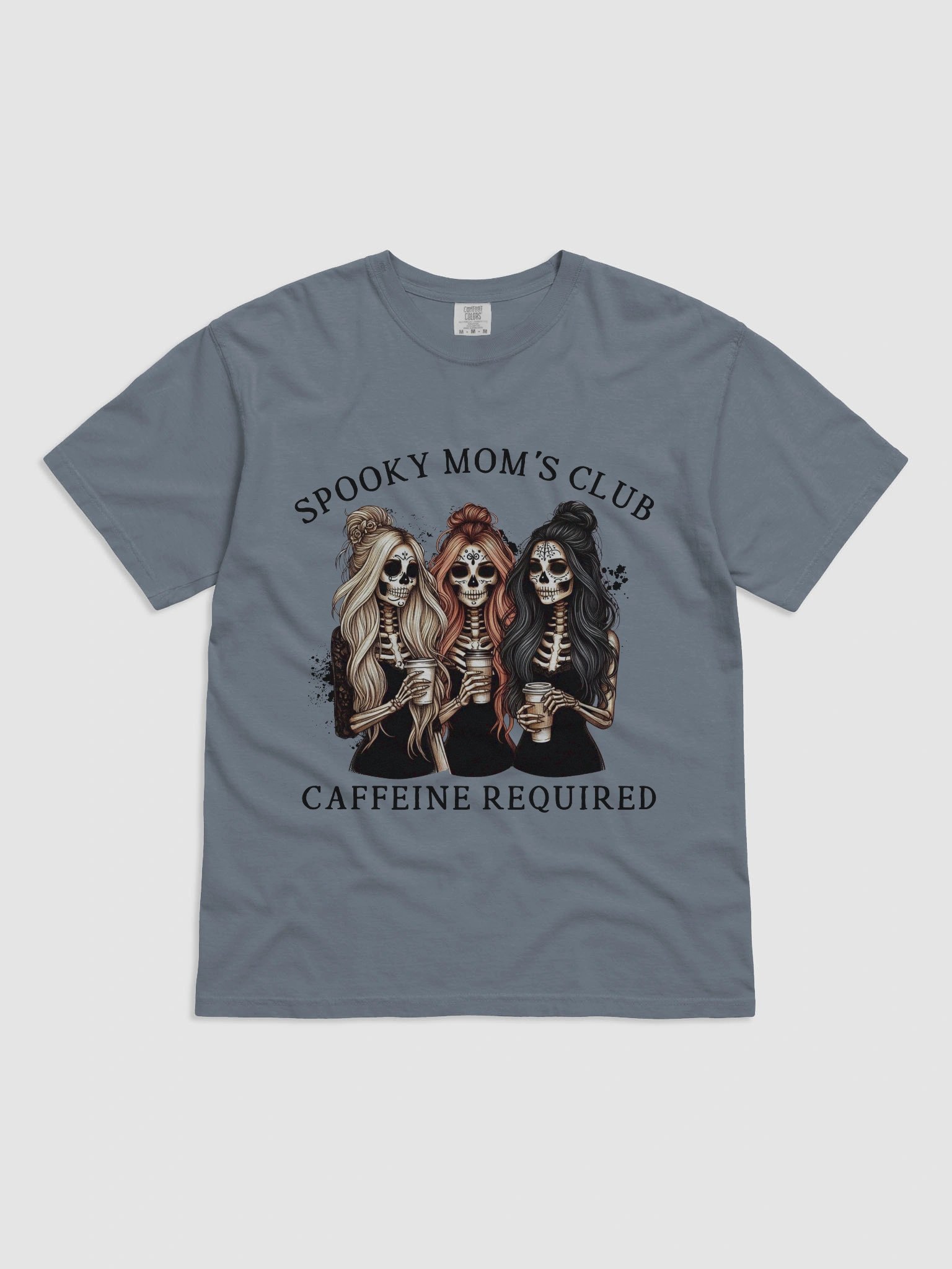 Spooky Moms Club Day of the Dead Skeleton Trio T-Shirt product image (1)