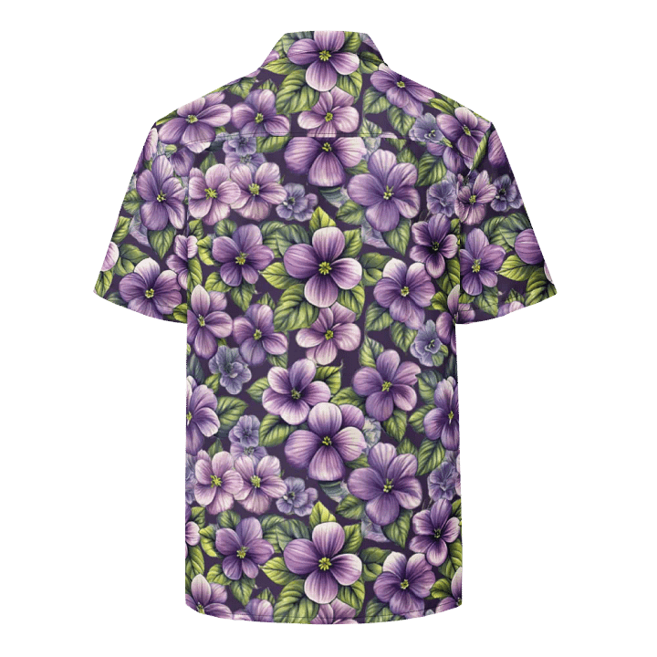 Botanical Bloom: African Violet Elegance Shirt product image (2)