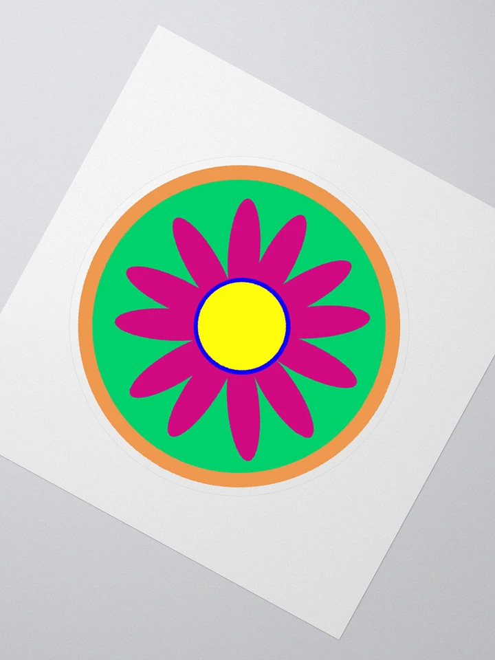 magenta daisy sticker product image (2)