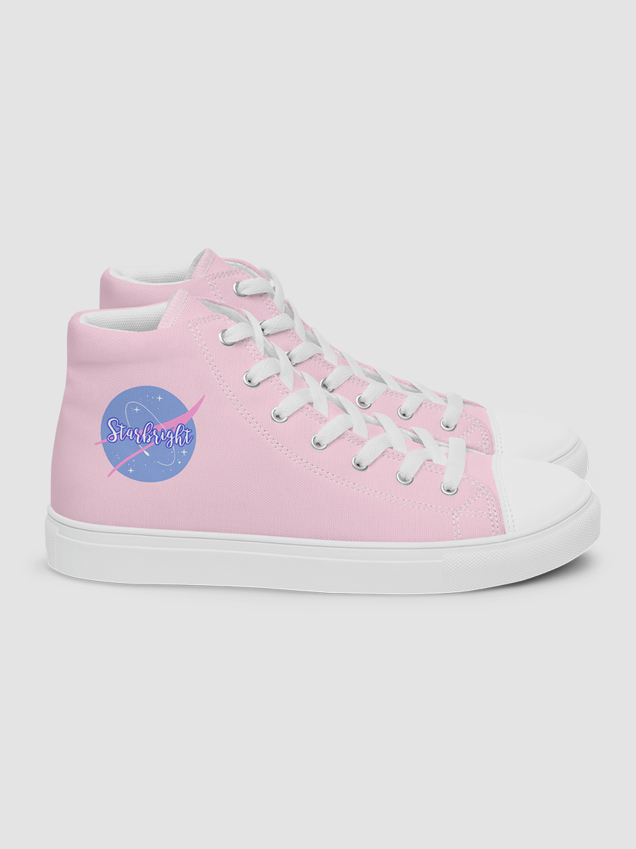 Pink Starbright The Band Women's High Top Canvas Shoes product image (10)