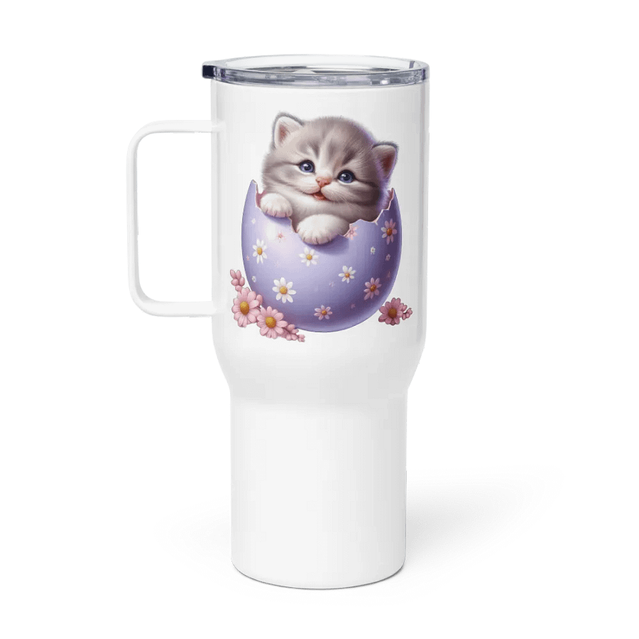 Kitten Easter Egg - Travel Mug w/ Handle product image (1)