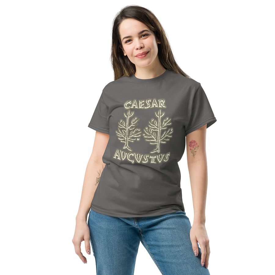 Caesar Augustus Octavian Authentic Roman Art from 27 BC, Charcoal T-Shirt product image (4)