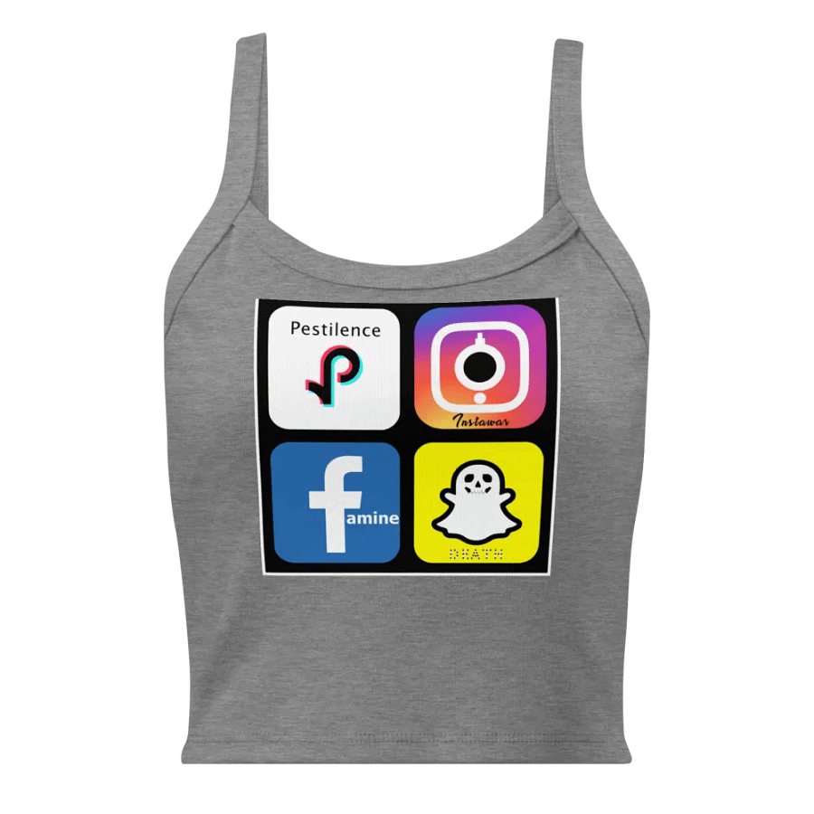 4 apps of the Apocalypse Crop Tank product image (1)