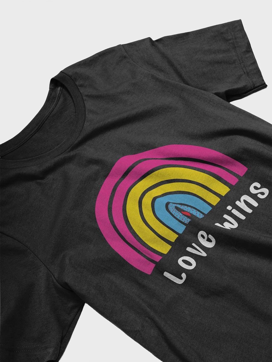 Love Wins LGBTQ Pansexual Pride Rainbow T-Shirt product image (3)