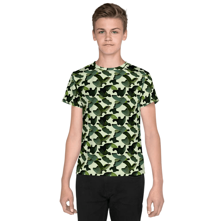 Super Modern Youth Crew Neck Camo T-Shirt product image (1)