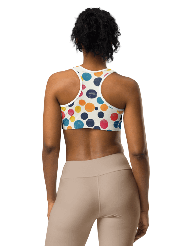 Polka Dot Illusion Vintage Retro Sports Bra product image (3)
