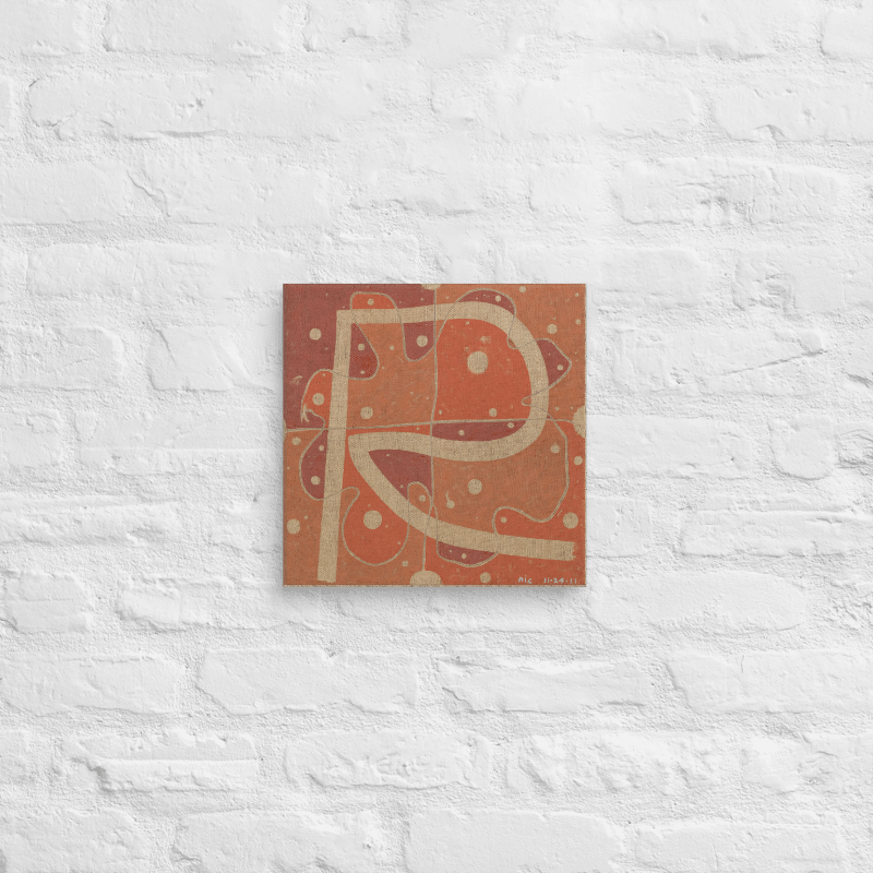 R on Canvas (12" x 12") product image (6)