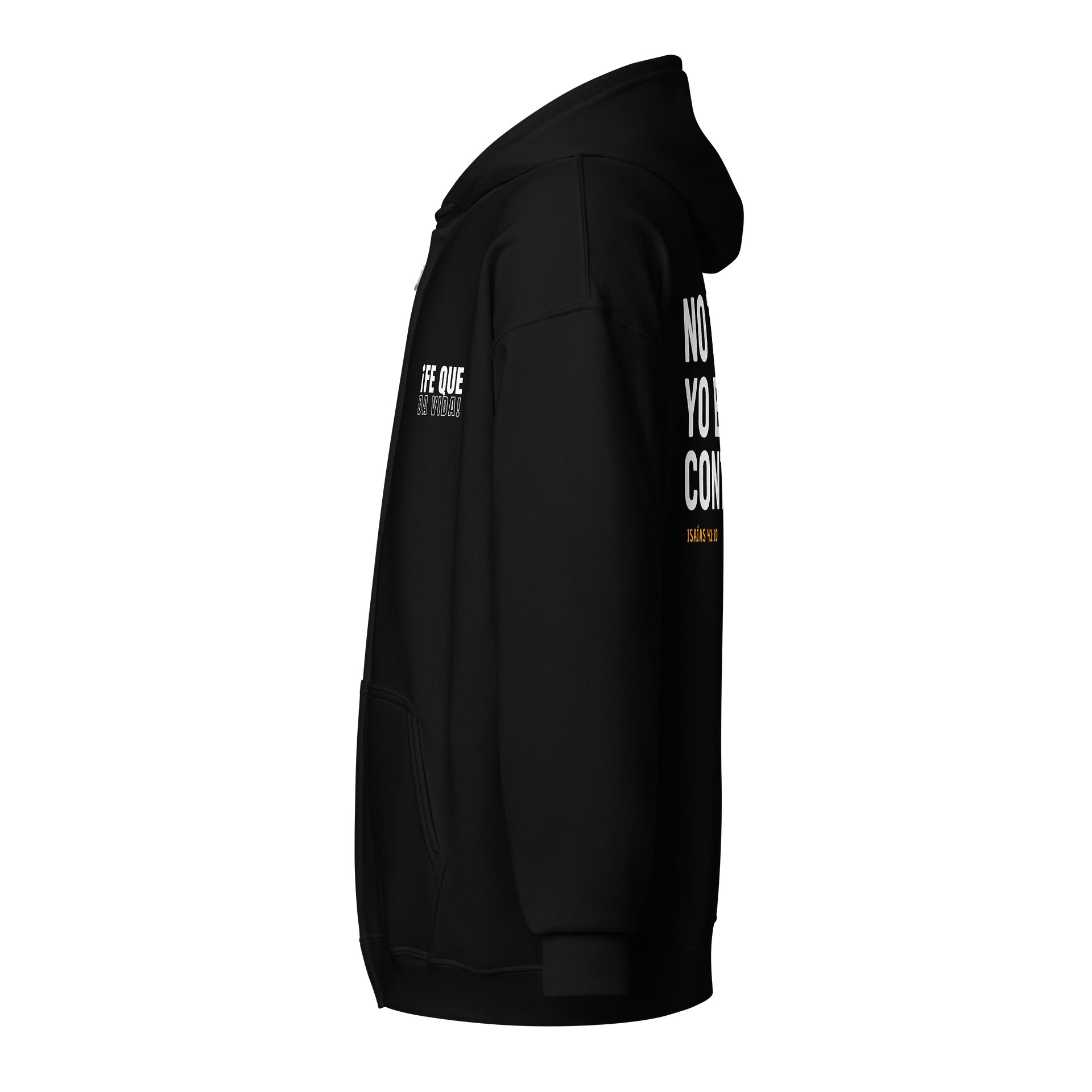 Sudadera Unisex con Capucha y Cremallera | No temas yo estoy contigo product image (3)