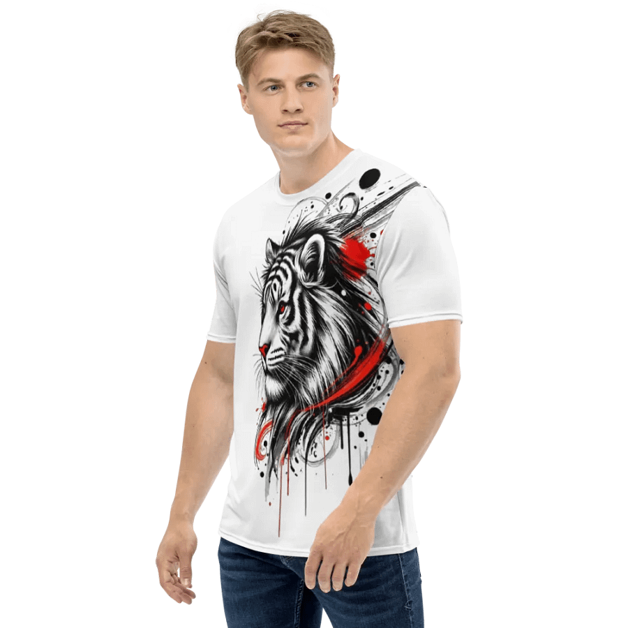 Dynamic Tiger Ink Drip T-Shirt product image (3)