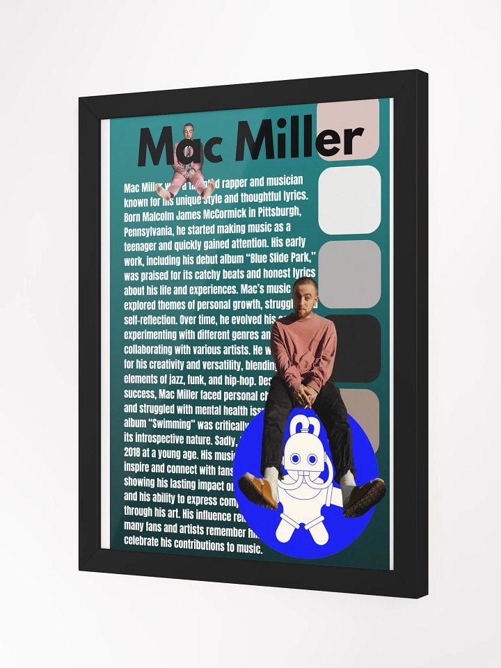 (12x16in) Mac Miller: Framed Matte Poster product image (2)