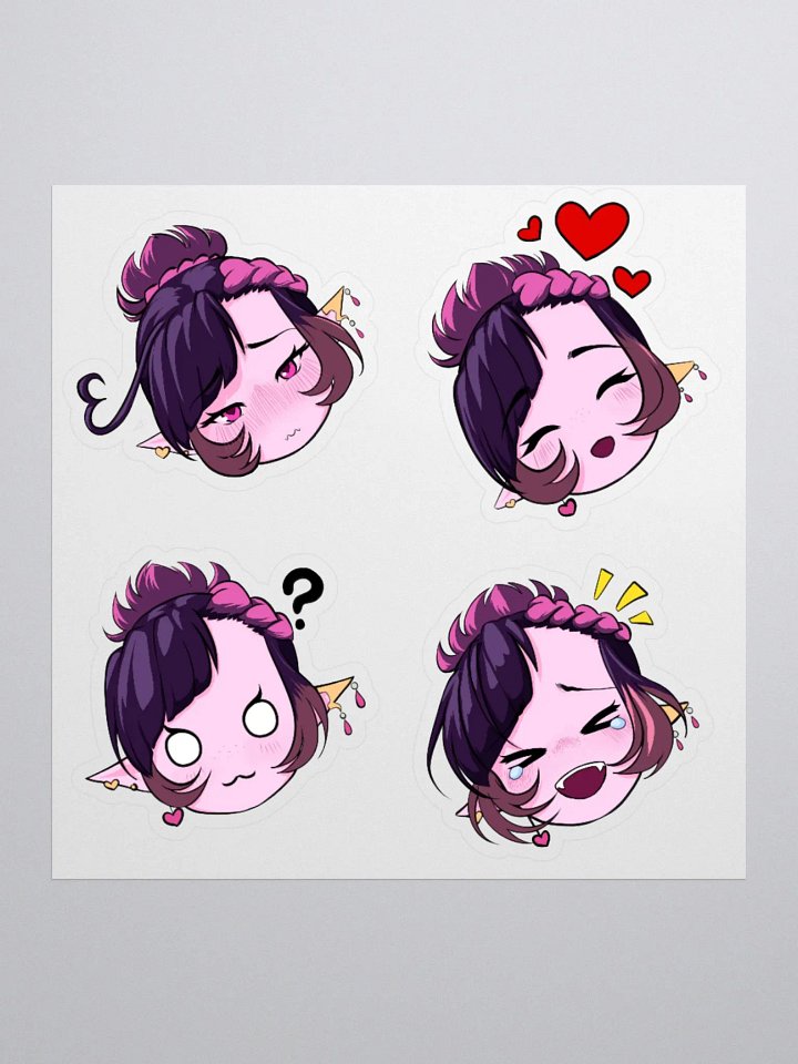 Yae Stickers - Hearts, Blush, Eh?, and Laughing product image (1)