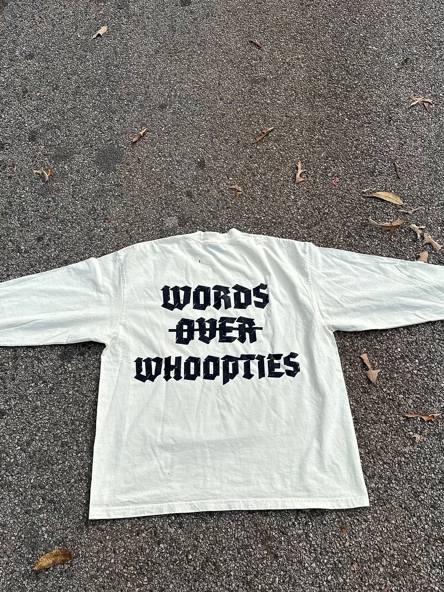 Words Are Hard/Words Over Whoopties Long Tee product image (5)