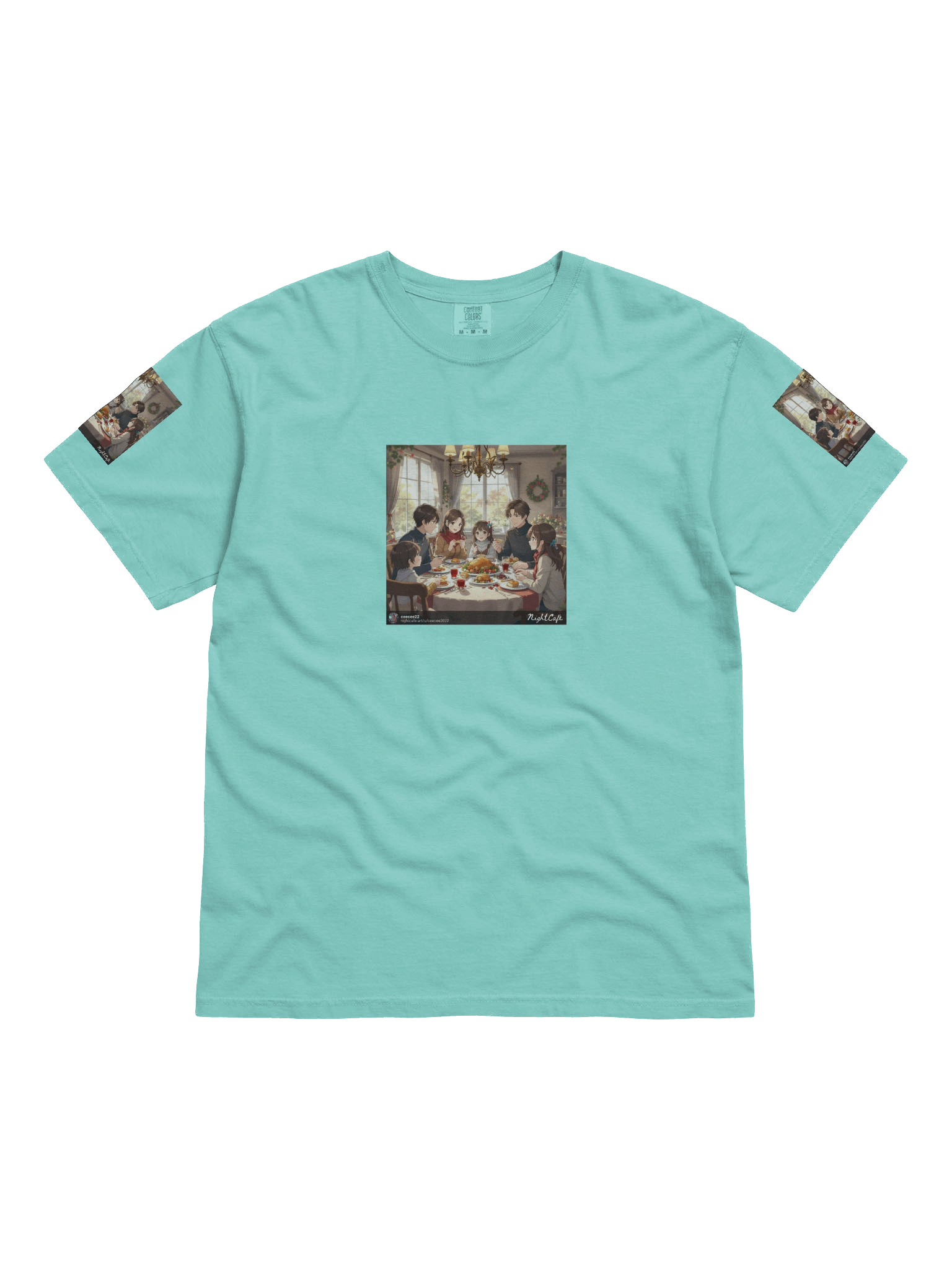 Festive Family Feast Cotton T-Shirt product image (1)