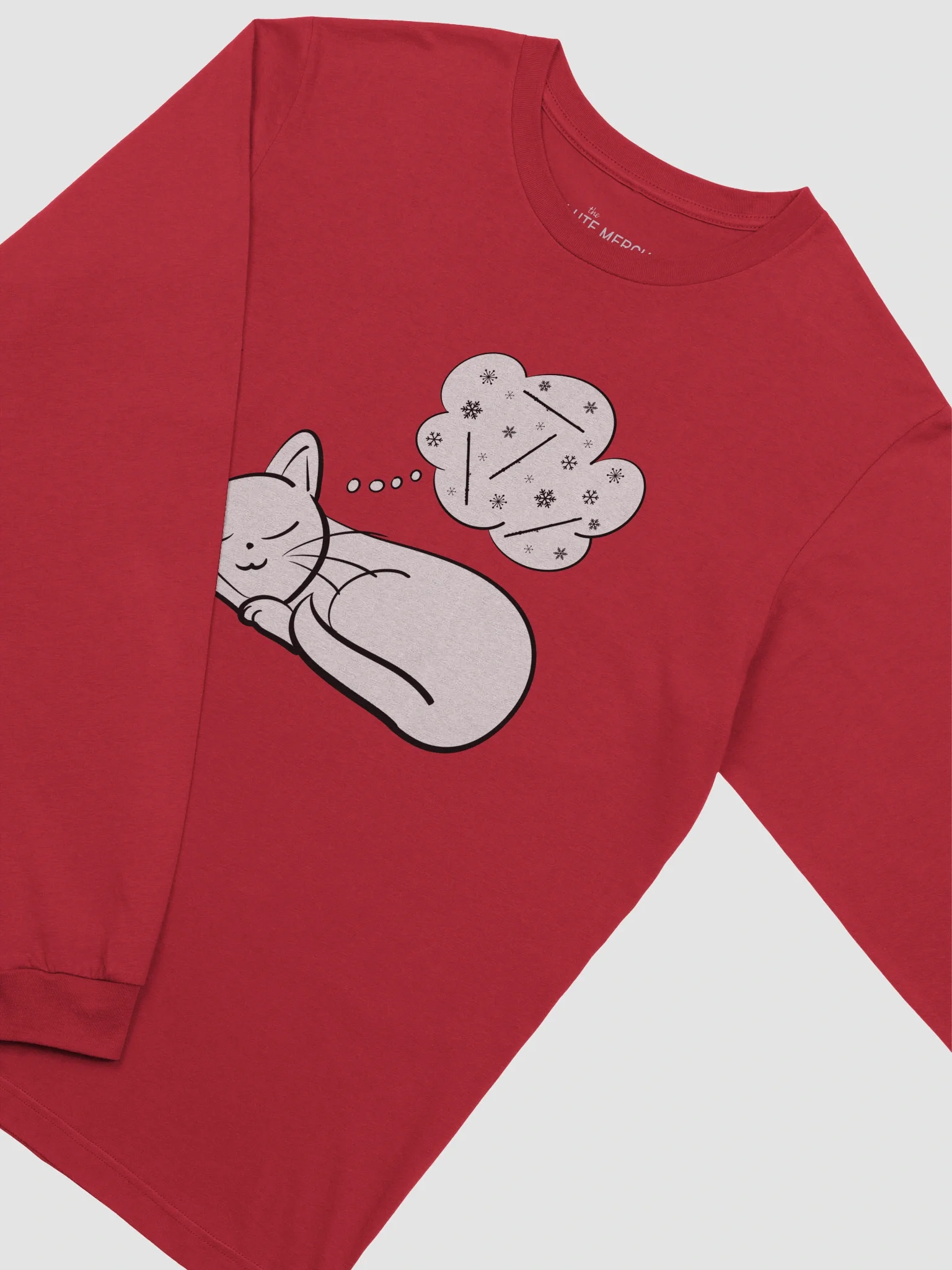 C Flute Lounge tee - Dreaming of Flutes and Snowflakes Long Sleeve Tee - Unisex Fit product image (3)