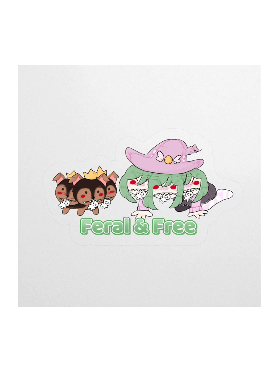 Feral & Free Sticker product image (1)