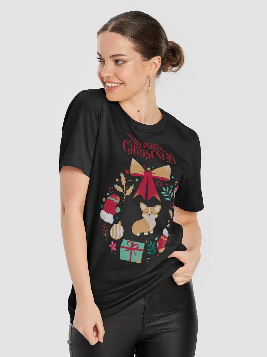 Festive Holiday Corgi Paws T-Shirt product image (15)