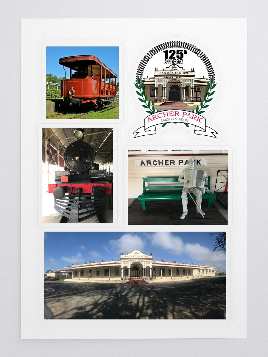 Archer Park Rail Museum 125th sticker sheet product image (3)