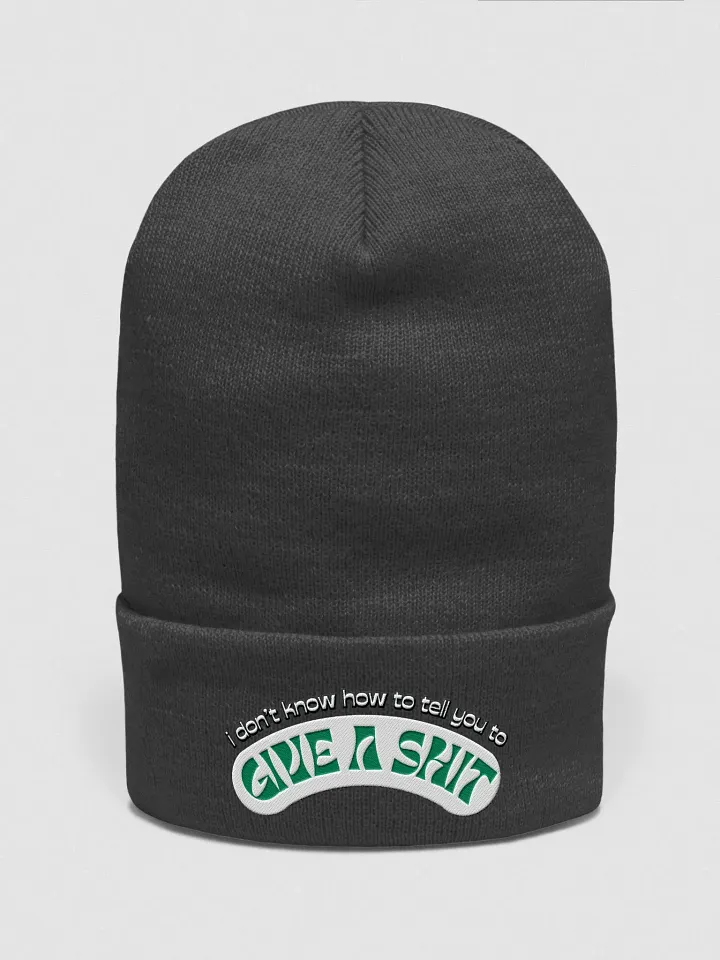 GIVE A SH*T cuffed beanie product image (11)