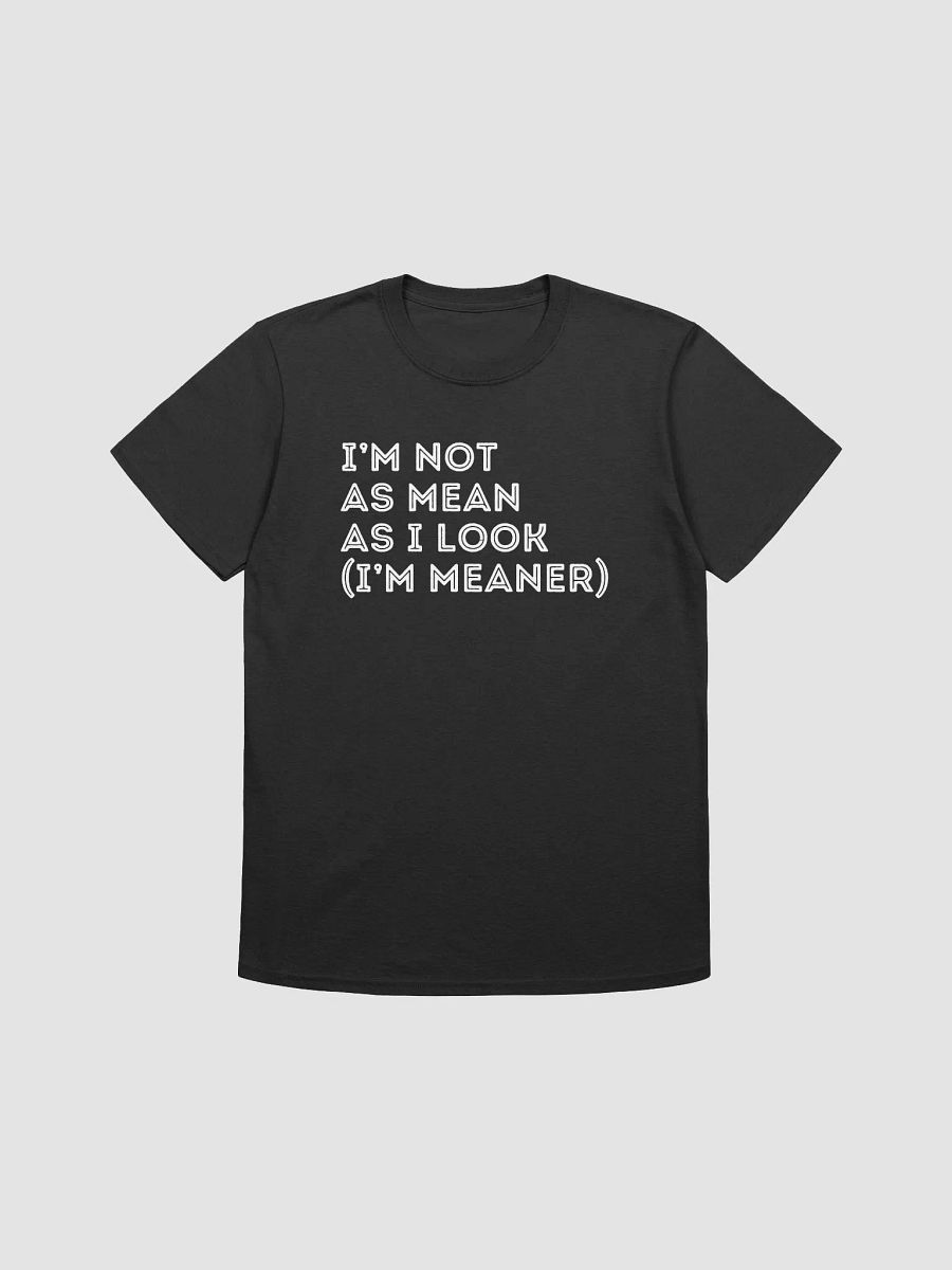 "I'M NOT AS MEAN AS I LOOK, I'M MEANER" Shirt product image (2)
