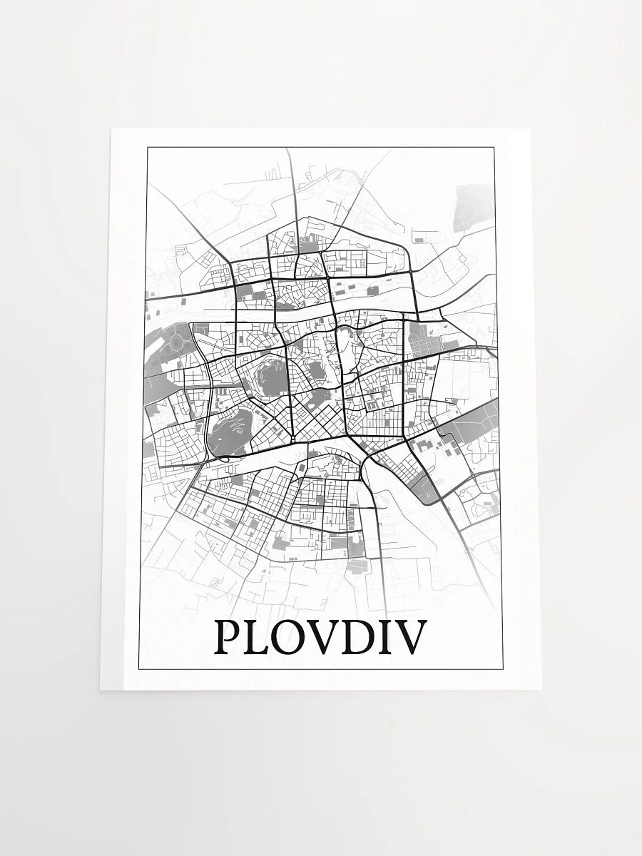 Plovdiv, Bulgaria, city map print product image (18)