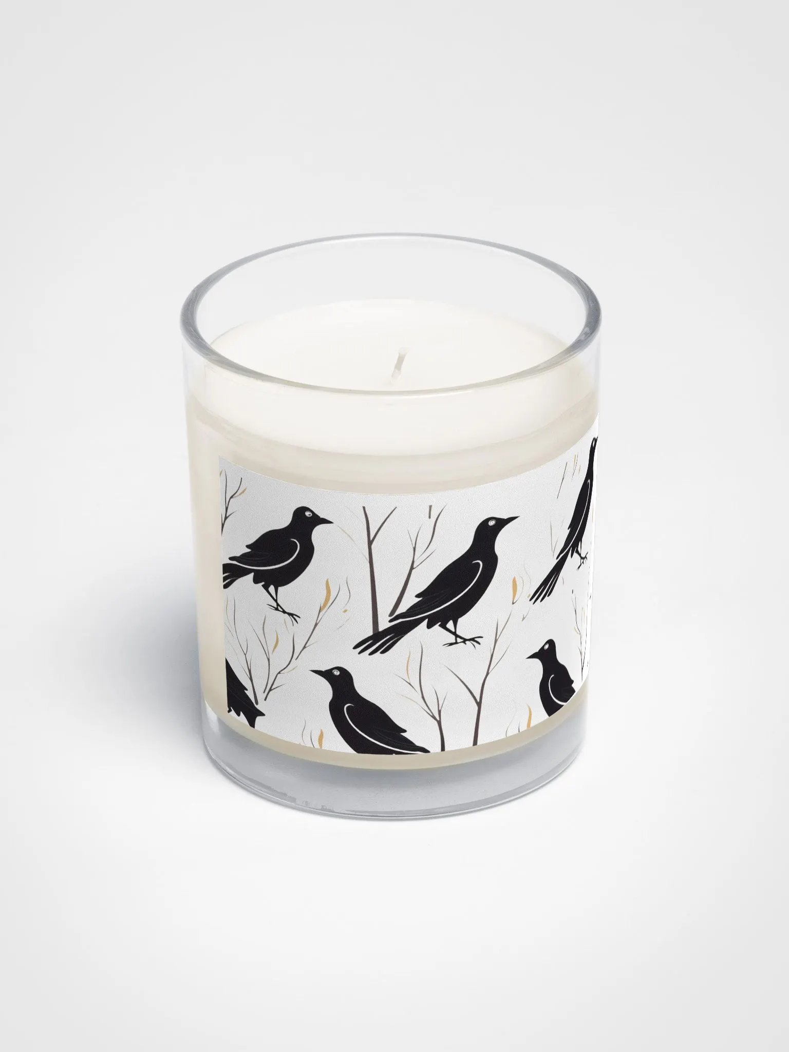 🌙 Serene Black Birds & Twigs Soy Candle 🕯️ product image (2)