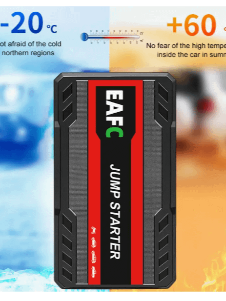 12V Portable Car Jump Starter - USB Rechargeable Emergency Booster with LED Flashlight product image (7)