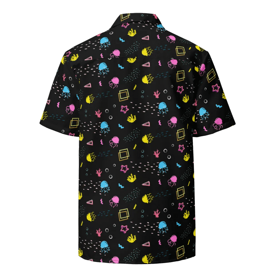 Shifty Seas dark pattern button down shirt product image (3)