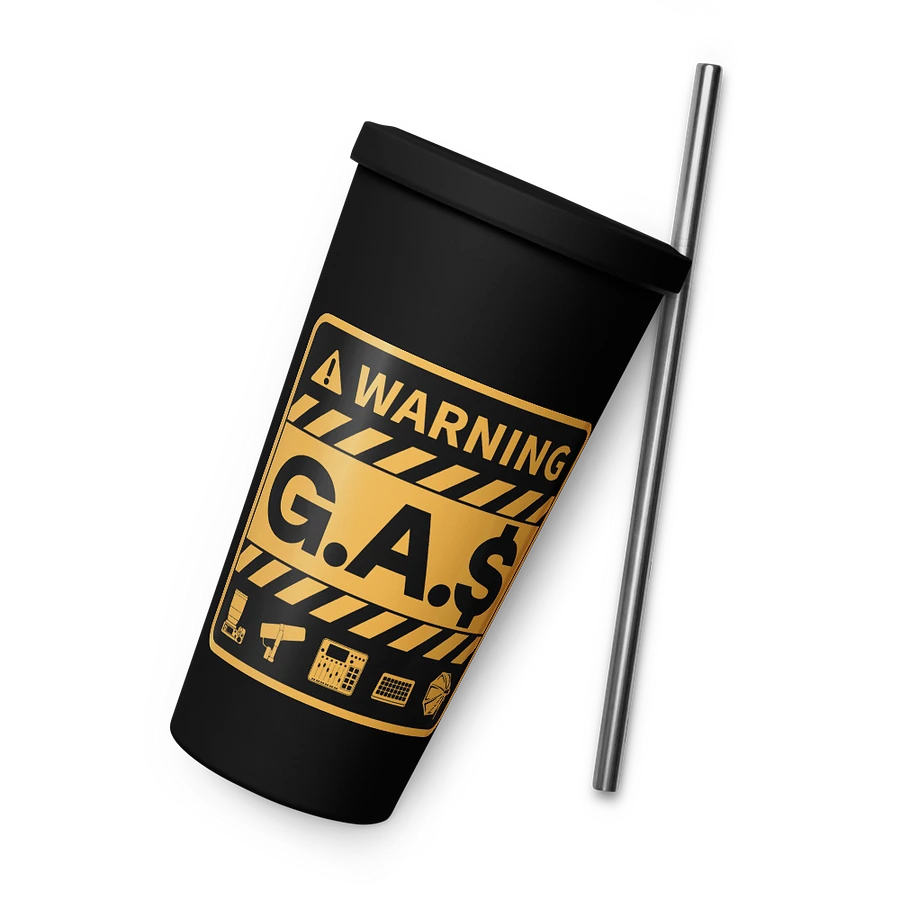 G.A.$. Warning Tumbler With Straw product image (8)