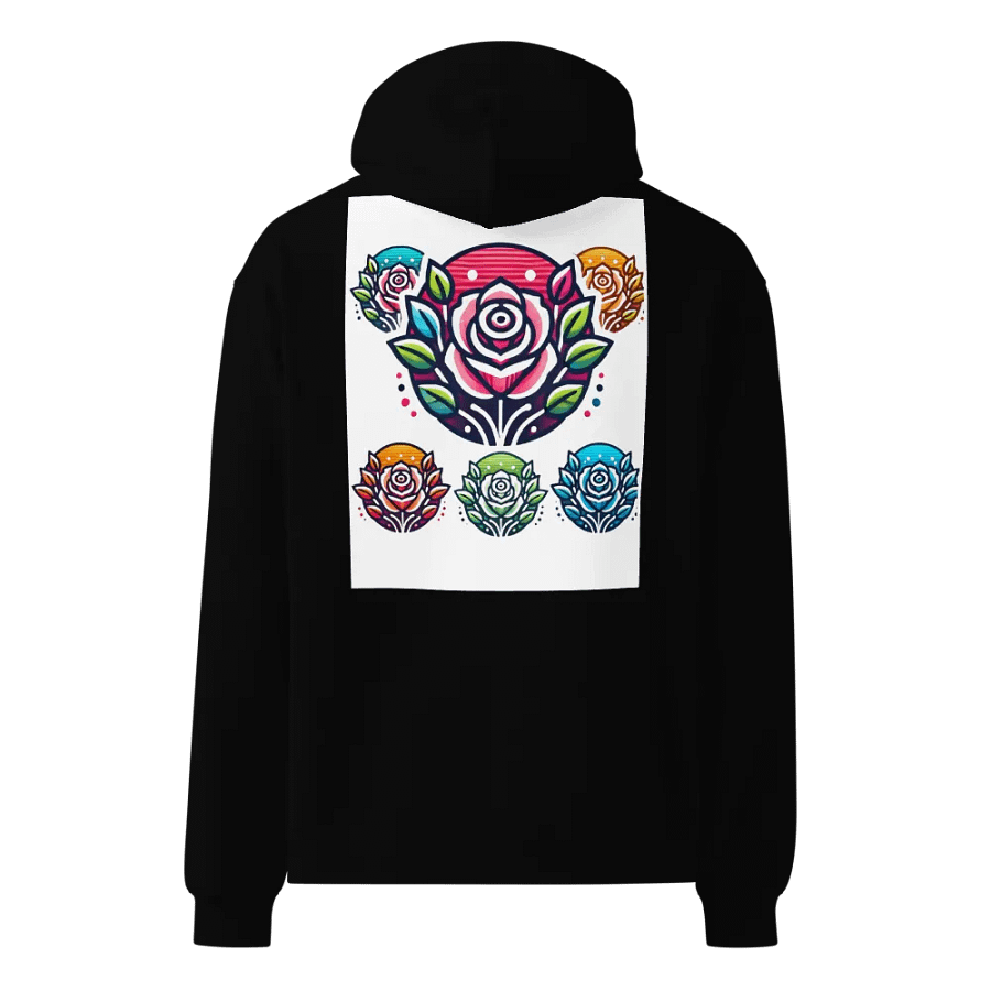 Vibrant Rose Garden Oversized Hoodie product image (3)