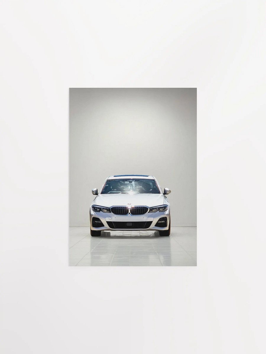 White Car Poster product image (1)
