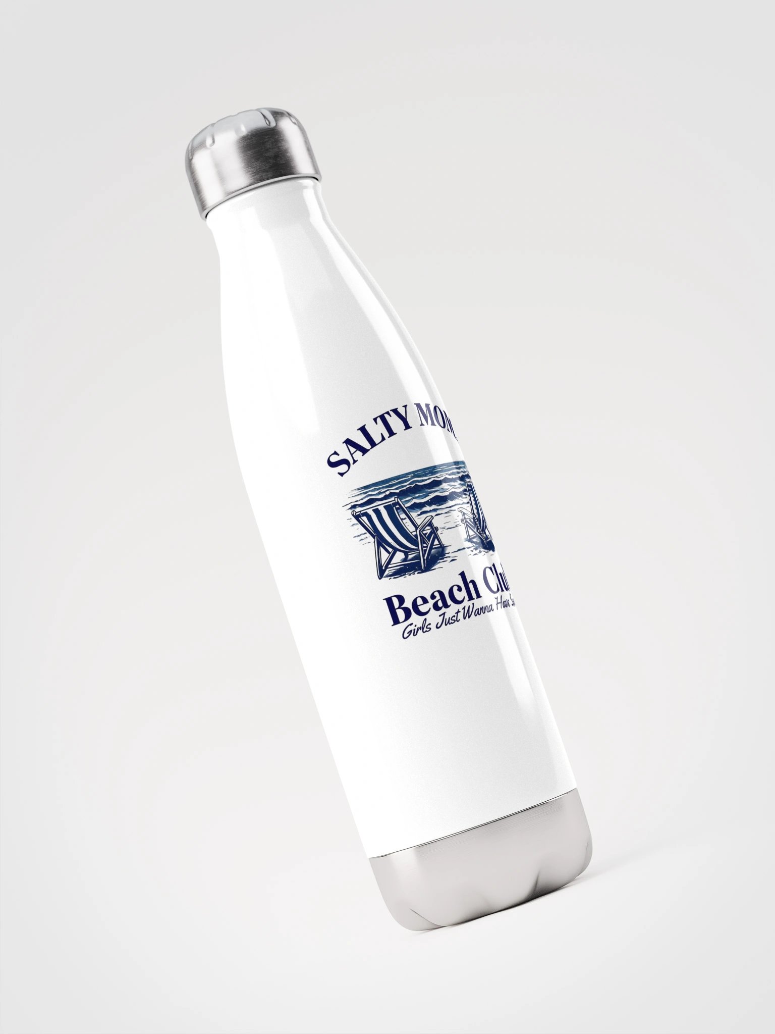 SALTY MOMS Beach Club Stainless Steel Water Bottle product image (3)