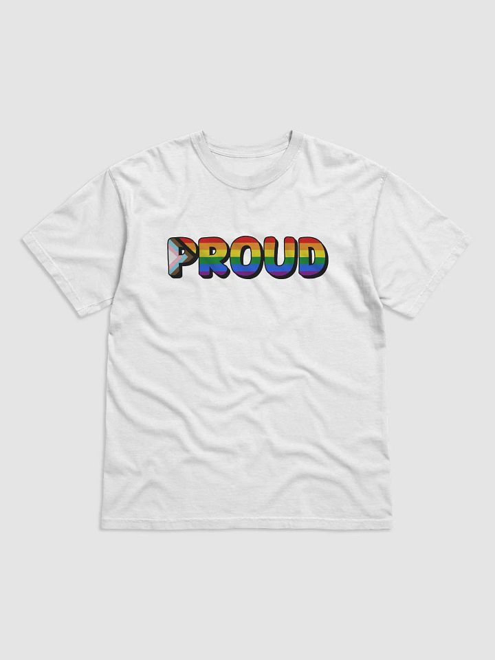 The 'PROUD LGBTQ+' T-Shirt - White product image (1)
